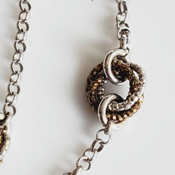 Frederic Duclos Sterling Silver Love Knot 40 in Long Necklace - Picture 4 of 9